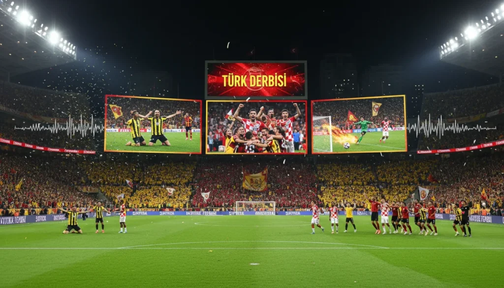Galatasaray, Fenerbahçe’yi 3-0 Yenerek Şampiyonluk İçin Kritik Bir Adım Attı